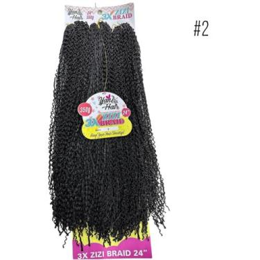 Imagem de CABELO KANEKALON MIOJINHO MICRO ZIZI PACOTÃO 350g, Castanho