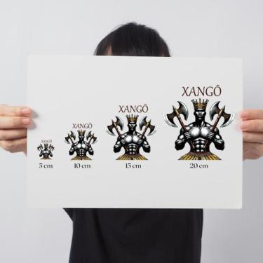Imagem de Adesivo Orixá Xangô DTF UV Envernizado Prova D'água Sticker - Balaio d