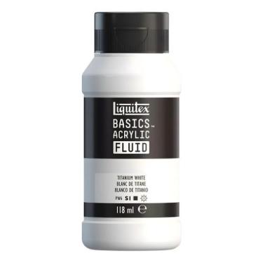 Imagem de Tinta Acrilica Basics Fluid 118ml Liquitex Escolha a Cor, 413 TITANIUM
