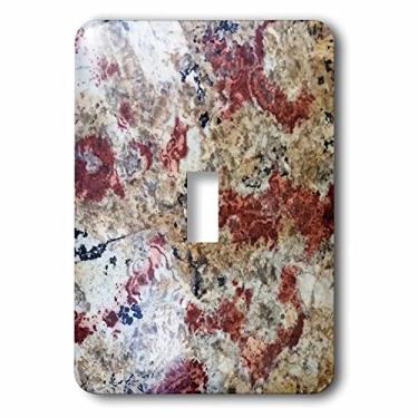 Imagem de 3dRose (lsp_252651_1) Imagem de interruptor único de bronze rosado e granito cinza