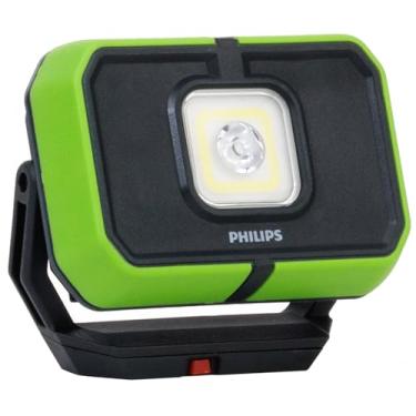 Imagem de Philips Xperion 3000 Luz de trabalho de LED recarregável com alto-falantes Bluetooth, holofote profissional de 1000 lúmens com base magnética para mecânica, construção, acampamento, acampamento e EMS