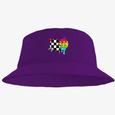 Imagem de Boné Chapéu Bucket Hat Estampado Coraçao - MP Moda Masculina, Único, R