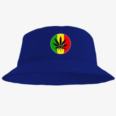 Imagem de Boné Chapéu Bucket Hat Estampado Reggae - MP Moda Masculina, Único, Az