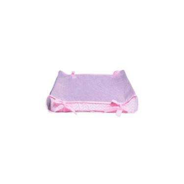 Imagem de Trocador Bebe americano chevron rosa - My Baby