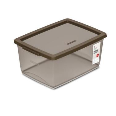 Imagem de Caixa Organizadora Sem Trava 7,5 L Cinza Ordene