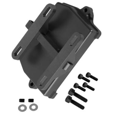 Imagem de hopsupRC RC Aluminum Receiver Box Cover ESC Bracket Mounting Bracket Upgrade Parts for 1/5 X-MAXX 6S, 1/5 X-MAXX 8S, 1/6 4WD 4X4 XRT 8S Monster Truck RC Car.Black.