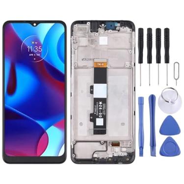 Imagem de tela Tela LCD e Digitalizer Conjunto completo com quadro para Motorola G Pure substituição da tela