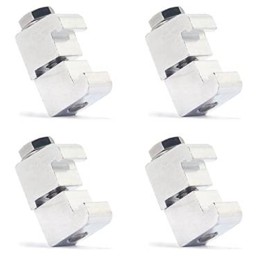 Imagem de Flanges ISO M10 Braçadeira de parede dupla grampos de garra dupla acessórios a vácuo semicondutor de alumínio ISO160-ISO250 (pacote com 4)