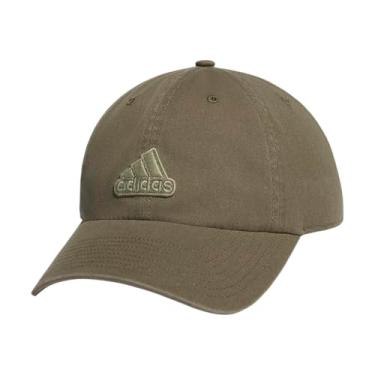 Imagem de adidas Boné masculino Ultimate 2.0 relaxado ajustável de algodão, Verde oliva estrata/verde barraca, Tamanho nica