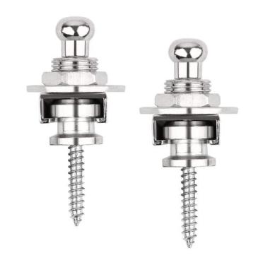 Imagem de Trava De Correia Cromado Strap Lock Para Guitarra Violão - Thida