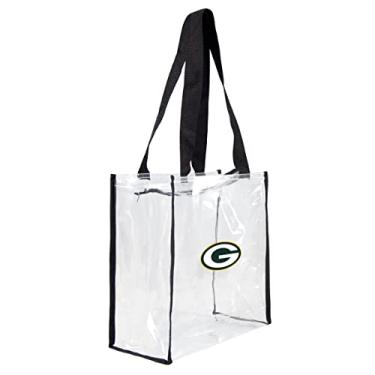 Imagem de Littlearth Sacola quadrada transparente para estádio NFL Green Bay Packers, 29 cm C x 14 cm L x 29 cm C