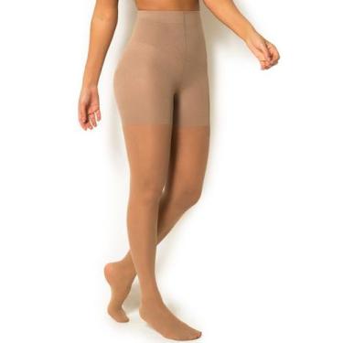 Imagem de Meia Calça Modeladora fio 20 trifil redutora levanta bumbum 6937, Pret