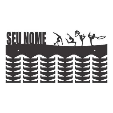 Imagem de Porta Medalhas Ginástica Rítmica Em Madeira Mdf 6mm Personalizado - Lo