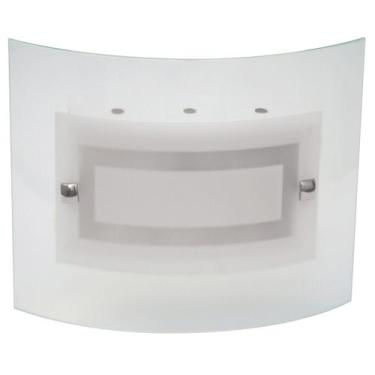 Imagem de Plafon Artico 30x30cm Com Vidro Curvo Fosco E-27 2 Lamp. Max 60w - Hom
