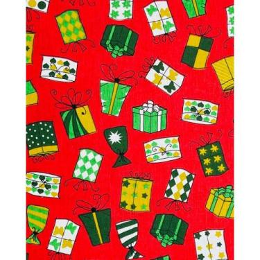 Imagem de Tecido Tricoline Estampado Presentes - 1,50m de Largura