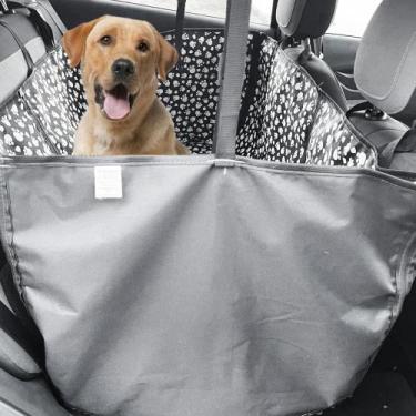 Imagem de Capa Protetora Banco Para Cachorro Pet Vip Estampada Patinhas 6 Em 1 -