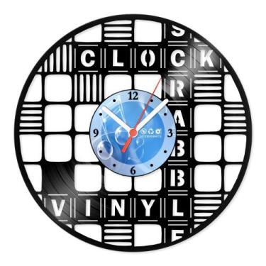 Imagem de Relógio De Parede Disco Vinil Jogos e Games - Palavras Cruzadas - VJG-