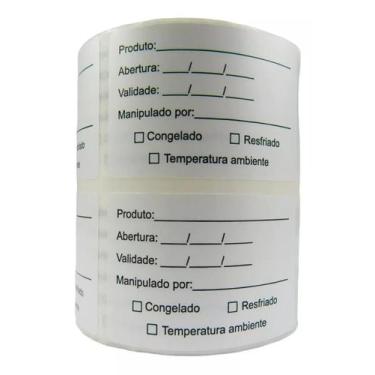 Imagem de Etiqueta Anvisa De Alimento Prazo Validade 60x40 1.000 Unid - DELUMA C