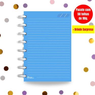Imagem de Refil Caderno de Disco Sistema Inteligente I Azul Real - Cores, M+ 10 