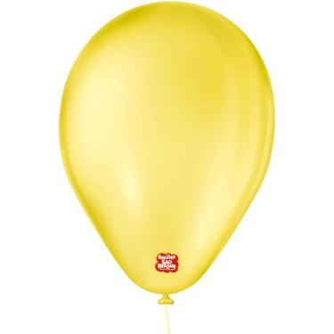 Imagem de Balão Classic N065 Amarelo Pacote com 50 - Sao Roque