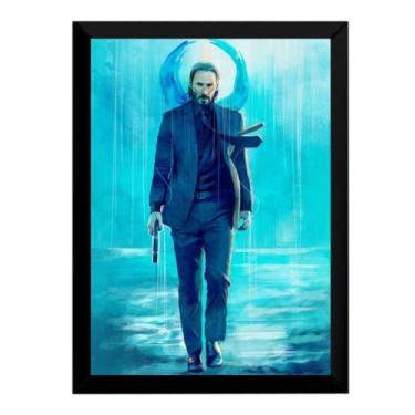Imagem de Poster Moldurado John Wick Artístico Quadro 42x29 - Fanarte