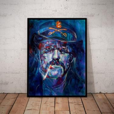 Imagem de Lindo Quadro Decorativo Arte Lemmy Kilmister Motorhead 42x29 - Fanarte