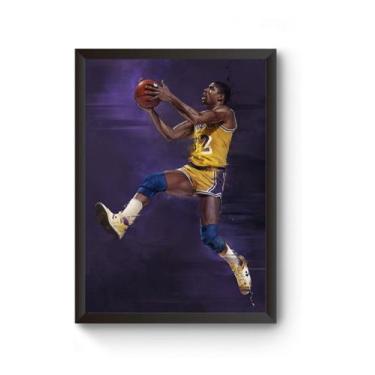 Imagem de Quadro Arte Nba Lakers 2 Poster Moldurado - Fanarte
