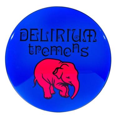 Imagem de Luminoso de Parede Cerveja Delirium Tremens Azul Retrô Vintage para Bar, Garagem, Churrasqueira