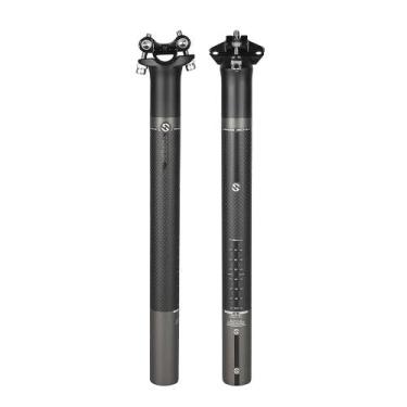 Imagem de Canote Selim 31,6x400mm Fibra de Carbono Offset 0mm - Toseek