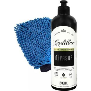 Imagem de Kit nevasca cadillac shampoo neutro 500ml + luva microfibra - marca, S