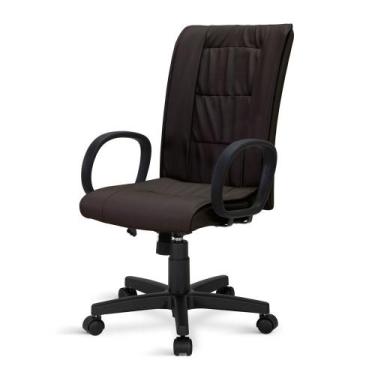 Imagem de Cadeira Presidente Siena Giratória Relax Com Br 0077 Marrom - Flex Cad