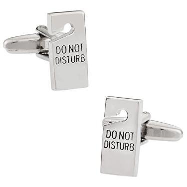 Imagem de Abotoaduras para noivo de casamento com caixa de apresentação Cuff-Daddy Do Not Disturb