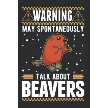 Imagem de Notebook With Beaver: May Spontaneously Talk About Beavers Biber / 6x9 Inches / 120 graph Sites