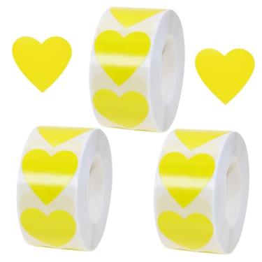 Imagem de Tupalizy Etiquetas de pacote de adesivos de coração de 2,5 cm para dia dos namorados, Natal, casamento, dia das mães, caixa de presente, sacos de decoração, envelopes de cartas, cartão de selagem,