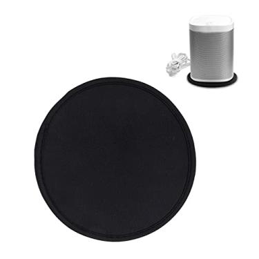Imagem de Almofada de isolamento de alto-falante redondo, tapete antivibração de silicone para alto-falantes inteligentes Sonos One, tapete de absorção de choque de 14 cm/5,5 de diâmetro