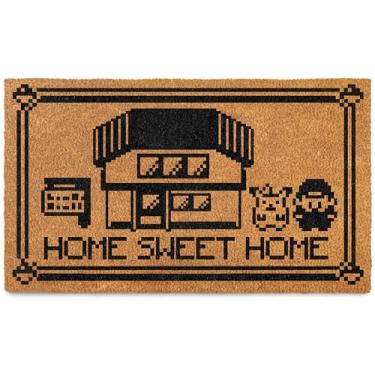 Imagem de MAINEVENT Tapete de porta Home Sweet Home, 76 x 35,5 cm, capacho de anime, tapete de boas-vindas de anime, tapete nerd, tapete de boas-vindas nerd, tapete de anime, tapete de porta nerd, tapete de