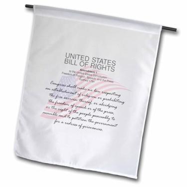 Imagem de 3dRose fl_305631_1 Bandeira, Primeira Emenda à Constituição dos EUA. Liberdade de Religião, Discurso