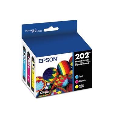 Imagem de EPSON T202 Claria – Pacote combo de cores com capacidade padrão de tinta (T202520-S) para impressoras Epson Expression e WorkForce selecionadas