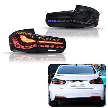 Imagem de inginuity time Luzes traseiras LED indicador sequencial para BMW F30 F35 F80 M3 2012-2018 (azul)