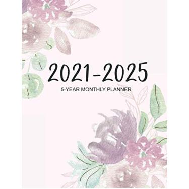 Imagem de 2021-2025 5-Year Monthly Planner: Monthly planner for 5 Years (60 months), Large size 8.5x11 inches, Large Font, cute floral cover 4