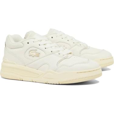 Imagem de Lacoste Tênis feminino Lineshot, Off Wht/Lt Ylw, 39