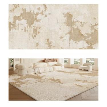 Imagem de Tapete Bege Abstrato Creme Sala de Estar Tapetes Decorativos de Luxo Tamanho Grande Tapete Fácil de Limpar Sofá Quarto Tapetes, AX044,3,C,180x280cm