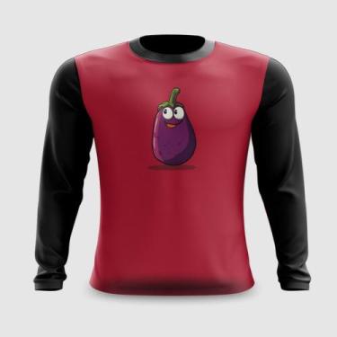 Imagem de Camiseta Manga Longa Legume Berinjela Alegre - FABRIQUETA, M
