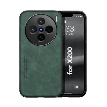 Imagem de Kepuch Silklike Capa para Vivo X200 - Case Placa de Metal Embutida - Verde