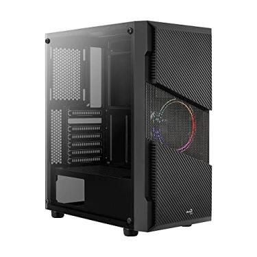 Imagem de Gabinete Gamer Mid Tower Menace Saturn FRGB Preto AEROCOOL