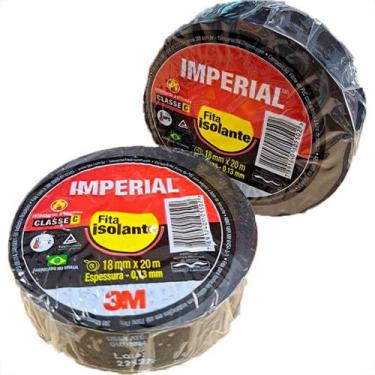 Imagem de 3M Fita Isolante  Imperial 20 Mts - Kit C/10 Pc - 3m eletrica