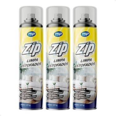 Imagem de Kit 3 Espuma Limpa Estofados Zip 300ml / 251g - Limpeza a Seco Rápida e Eficiente!