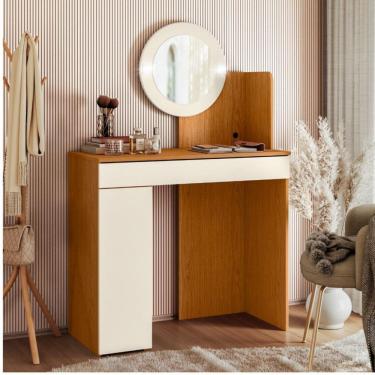 Imagem de Penteadeira Camarim com LED 1 Gaveta 1 Porta Ãurea Albatroz