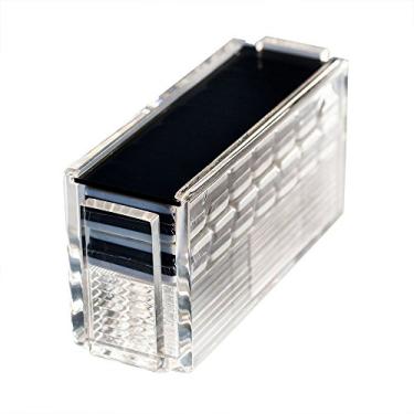 Imagem de Modern Double Six Jumbo Dominoes Set with Racks, Premium Acrylic Dominos Set Game with 4 Acrylic Domino Trays for Easy Playing, Made in The USA Dominoes Set Double 6 (Black)