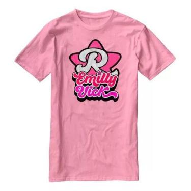 Imagem de Camisa Camiseta Nova Vick Os Rosas Emily 100% Algodão - loja dinka, 8